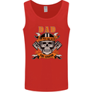 Biker Dad the Man Myth Legend Funny Mens Vest Tank Top Red