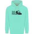 Biker Going Down on One Knee Motorcycle Childrens Kids Hoodie Peppermint