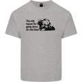 Biker Going Down on One Knee Motorcycle Mens Cotton T-Shirt Tee Top Sports Grey