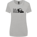 Biker Going Down on One Knee Motorcycle Womens Wider Cut T-Shirt Sports Grey