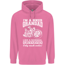 Biker Grandad Motorbike Grandparents Day Mens 80% Cotton Hoodie Azelea