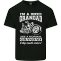 Biker Grandad Motorbike Grandparents Day Mens Cotton T-Shirt Tee Top Black