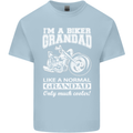 Biker Grandad Motorbike Grandparents Day Mens Cotton T-Shirt Tee Top Light Blue