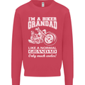 Biker Grandad Motorbike Grandparents Day Mens Sweatshirt Jumper Heliconia