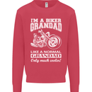 Biker Grandad Motorbike Grandparents Day Mens Sweatshirt Jumper Heliconia