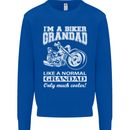 Biker Grandad Motorbike Grandparents Day Mens Sweatshirt Jumper Royal Blue