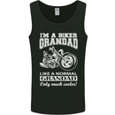 Biker Grandad Motorbike Grandparents Day Mens Vest Tank Top Black