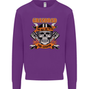 Biker Grandad the Man Myth Legend Funny Mens Sweatshirt Jumper Purple
