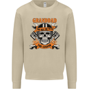Biker Grandad the Man Myth Legend Funny Mens Sweatshirt Jumper Sand
