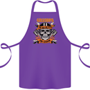 Biker Grandpa the Man Myth Legend Funny Cotton Apron 100% Organic Purple