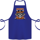 Biker Grandpa the Man Myth Legend Funny Cotton Apron 100% Organic Royal Blue