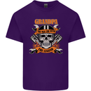 Biker Grandpa the Man Myth Legend Funny Mens Cotton T-Shirt Tee Top Purple