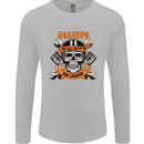 Biker Grandpa the Man Myth Legend Funny Mens Long Sleeve T-Shirt Sports Grey