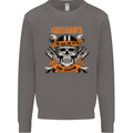 Biker Grandpa the Man Myth Legend Funny Mens Sweatshirt Jumper Charcoal