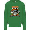 Biker Grandpa the Man Myth Legend Funny Mens Sweatshirt Jumper Irish Green