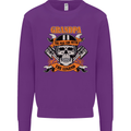 Biker Grandpa the Man Myth Legend Funny Mens Sweatshirt Jumper Purple