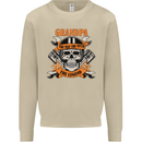 Biker Grandpa the Man Myth Legend Funny Mens Sweatshirt Jumper Sand