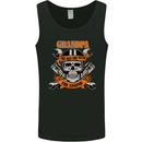 Biker Grandpa the Man Myth Legend Funny Mens Vest Tank Top Black