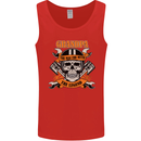 Biker Grandpa the Man Myth Legend Funny Mens Vest Tank Top Red