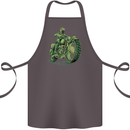 Biker Green Cafe Racer Motorbike Motorcycle Cotton Apron 100% Organic Dark Grey