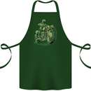 Biker Green Cafe Racer Motorbike Motorcycle Cotton Apron 100% Organic Forest Green