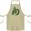 Biker Green Cafe Racer Motorbike Motorcycle Cotton Apron 100% Organic Khaki
