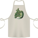 Biker Green Cafe Racer Motorbike Motorcycle Cotton Apron 100% Organic Natural