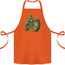 Biker Green Cafe Racer Motorbike Motorcycle Cotton Apron 100% Organic Orange