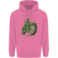 Biker Green Cafe Racer Motorbike Motorcycle Mens 80% Cotton Hoodie Azelea