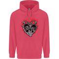 Biker Heart Motorbike Motorcycle Childrens Kids Hoodie Heliconia