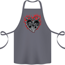 Biker Heart Motorbike Motorcycle Cotton Apron 100% Organic Steel