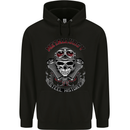 Biker Metallurgy Motorbike Motorcycle Skull Mens Hoodie Black