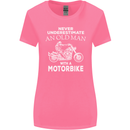 Biker Old Man Motorbike Motorcycle Funny Womens Wider Cut T-Shirt Azalea