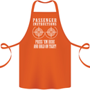 Biker Passenger Instructions Motorcycle Cotton Apron 100% Organic Orange