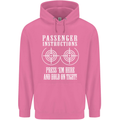Biker Passenger Instructions Motorcycle Mens 80% Cotton Hoodie Azelea