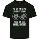 Biker Passenger Instructions Motorcycle Mens Cotton T-Shirt Tee Top Black