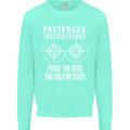 Biker Passenger Instructions Motorcycle Mens Sweatshirt Jumper Peppermint