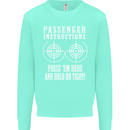 Biker Passenger Instructions Motorcycle Mens Sweatshirt Jumper Peppermint