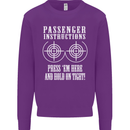 Biker Passenger Instructions Motorcycle Mens Sweatshirt Jumper Purple