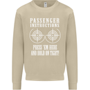 Biker Passenger Instructions Motorcycle Mens Sweatshirt Jumper Sand