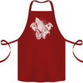 Biker Prayer Biker Motorcycle Motorbike Cotton Apron 100% Organic Maroon