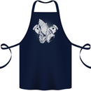 Biker Prayer Biker Motorcycle Motorbike Cotton Apron 100% Organic Navy Blue
