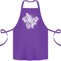 Biker Prayer Biker Motorcycle Motorbike Cotton Apron 100% Organic Purple