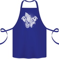 Biker Prayer Biker Motorcycle Motorbike Cotton Apron 100% Organic Royal Blue