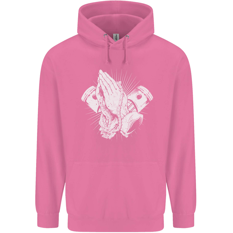 Biker Prayer Biker Motorcycle Motorbike Mens 80% Cotton Hoodie Azelea