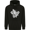 Biker Prayer Biker Motorcycle Motorbike Mens 80% Cotton Hoodie Black