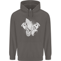 Biker Prayer Biker Motorcycle Motorbike Mens 80% Cotton Hoodie Charcoal