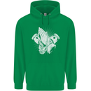 Biker Prayer Biker Motorcycle Motorbike Mens 80% Cotton Hoodie Irish Green