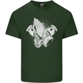 Biker Prayer Biker Motorcycle Motorbike Mens Cotton T-Shirt Tee Top Forest Green