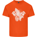 Biker Prayer Biker Motorcycle Motorbike Mens Cotton T-Shirt Tee Top Orange